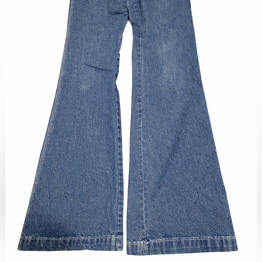 Vintage Levi’s Denim Overalls | Wide Leg / flare Blue Jean Dungarees - Picture 3 of 9